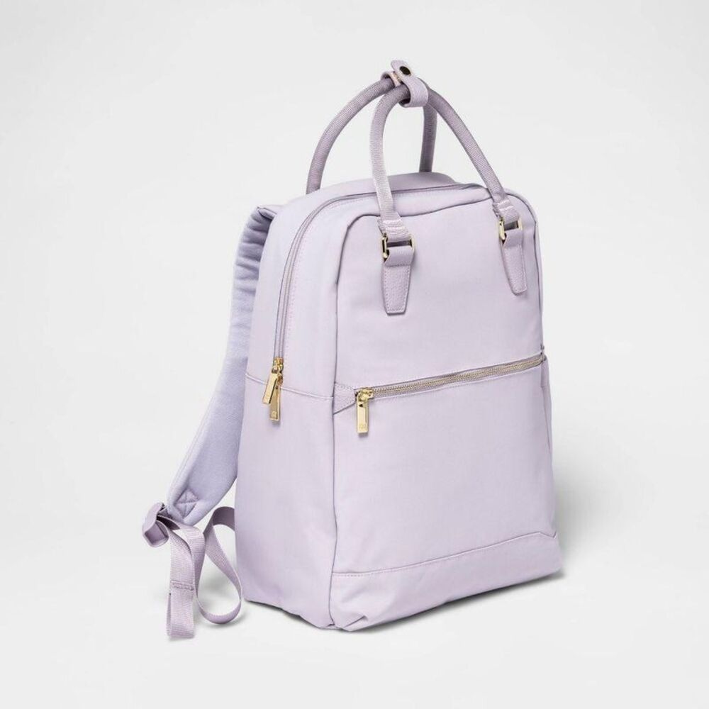 Open Story -  Backpack School 15"-Laptop Thistle Sign Purple
